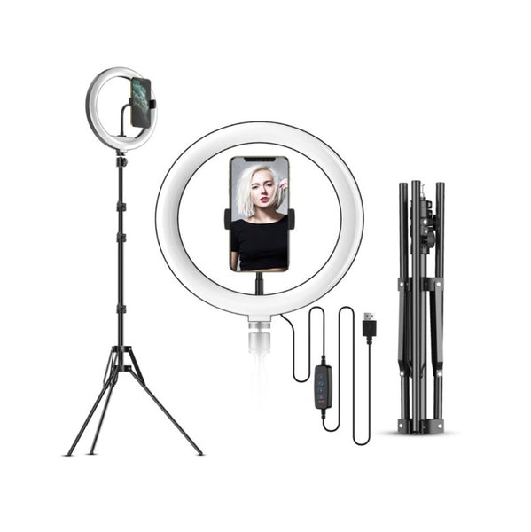 10" LED Ring Light & 1.9M Tripod Stand for Cameras