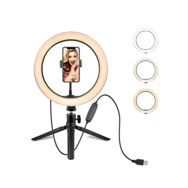 10" LED Ring Light & 1.9M Tripod Stand for Cameras