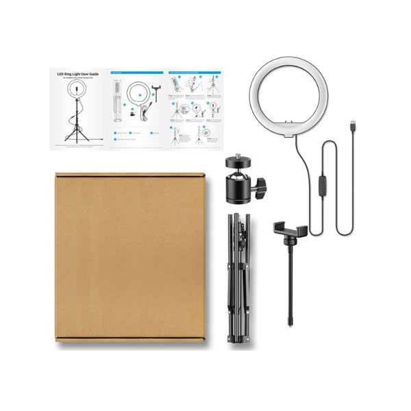 10" LED Ring Light & 1.9M Tripod Stand for Cameras