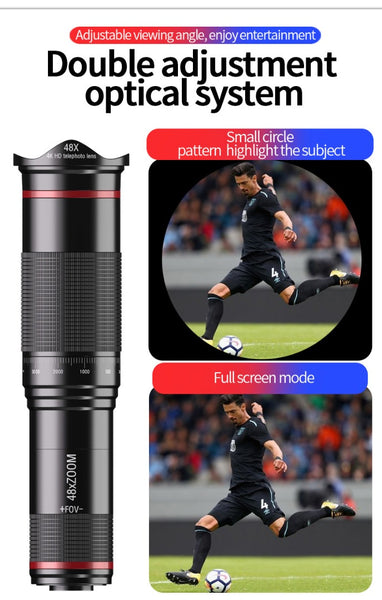 48x Zoom Telephoto Phone Lens