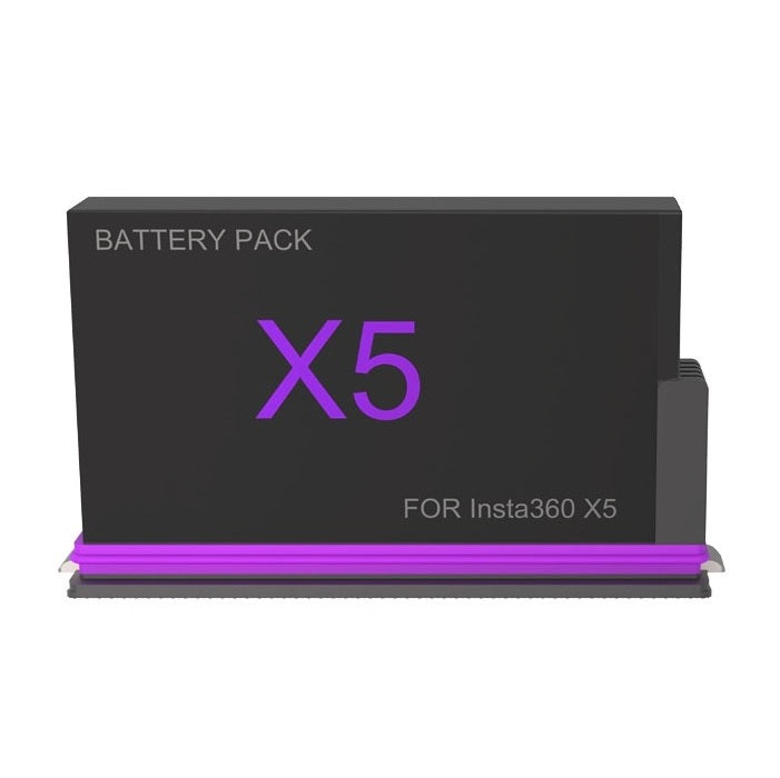 Batería Oficial Insta360 X5 De 2400mAh – Hasta 135 Min En 5.7K, Resistente A -20°C, Incluye Funda Protectora Con Ranuras Para SD