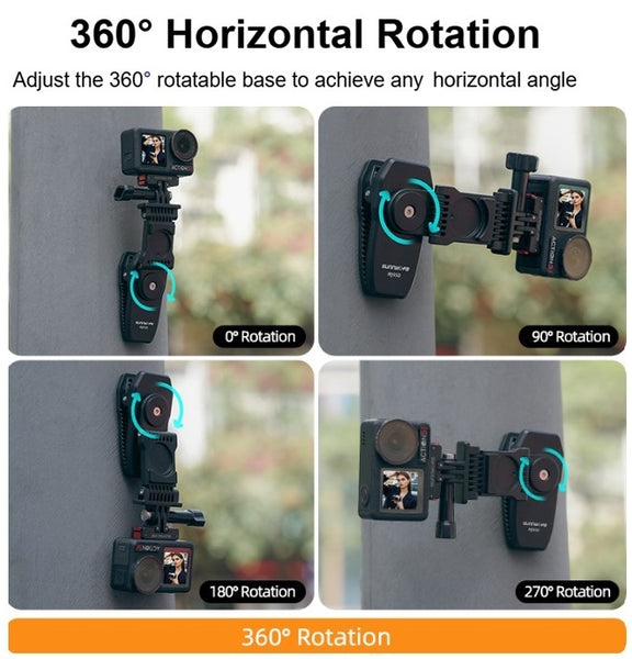 Extended Magnetic Rotation Clip Camera Mount