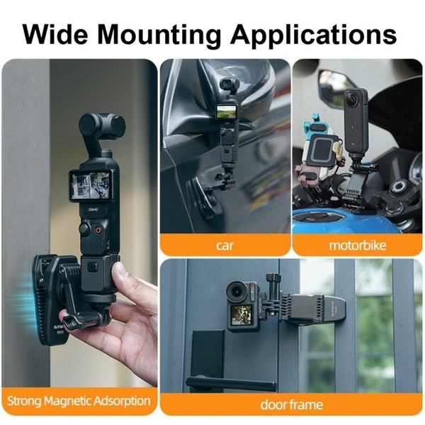 Extended Magnetic Rotation Clip Camera Mount
