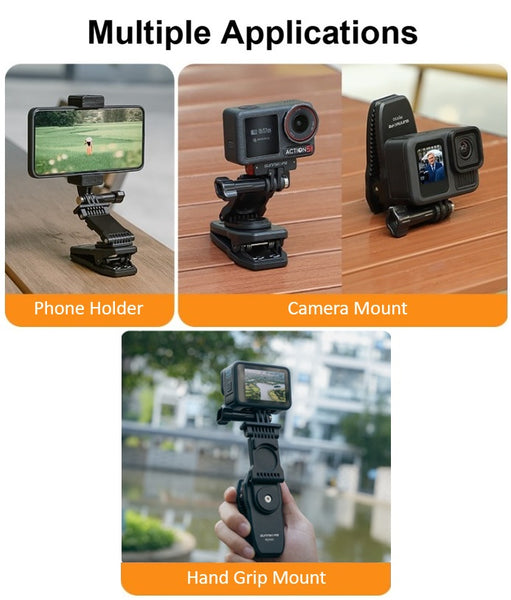 Extended Magnetic Rotation Clip Camera Mount