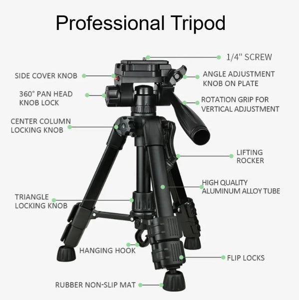63cm Heavy Duty Professional Camera Tripod