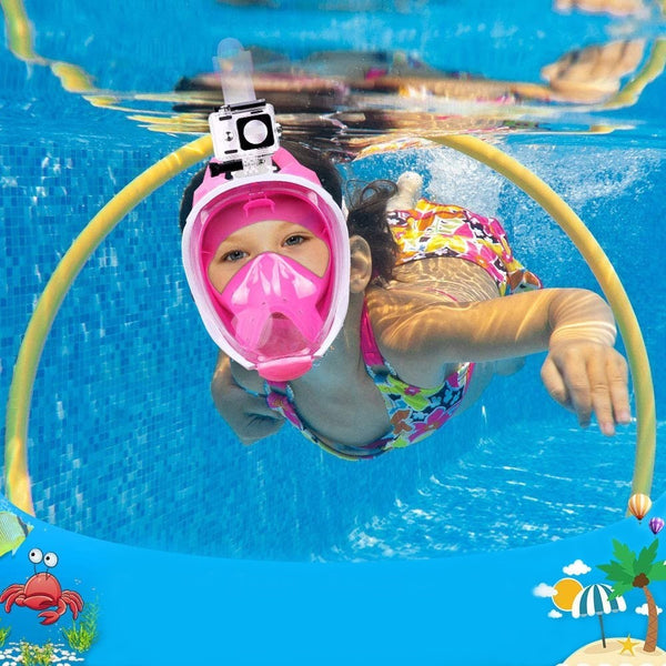 CamGo Kids Full Face Snorkel Camera Mask