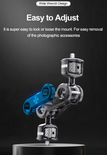 Magic Arm 360 Rotation Double Ball Head Camera Bracket