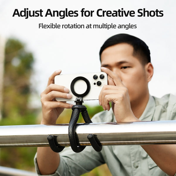 Magnetic Plate Super Flexible Phone Tripod for iPhone / Samsung / Google