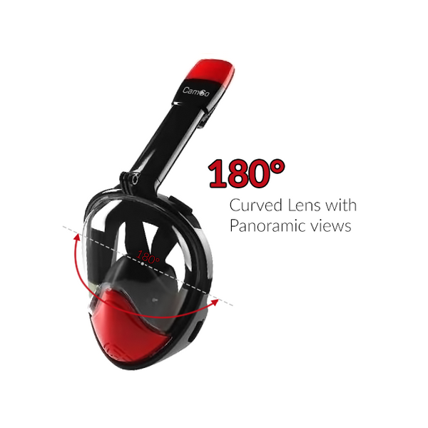 CamGo Full Face Snorkel Mask for Insta360