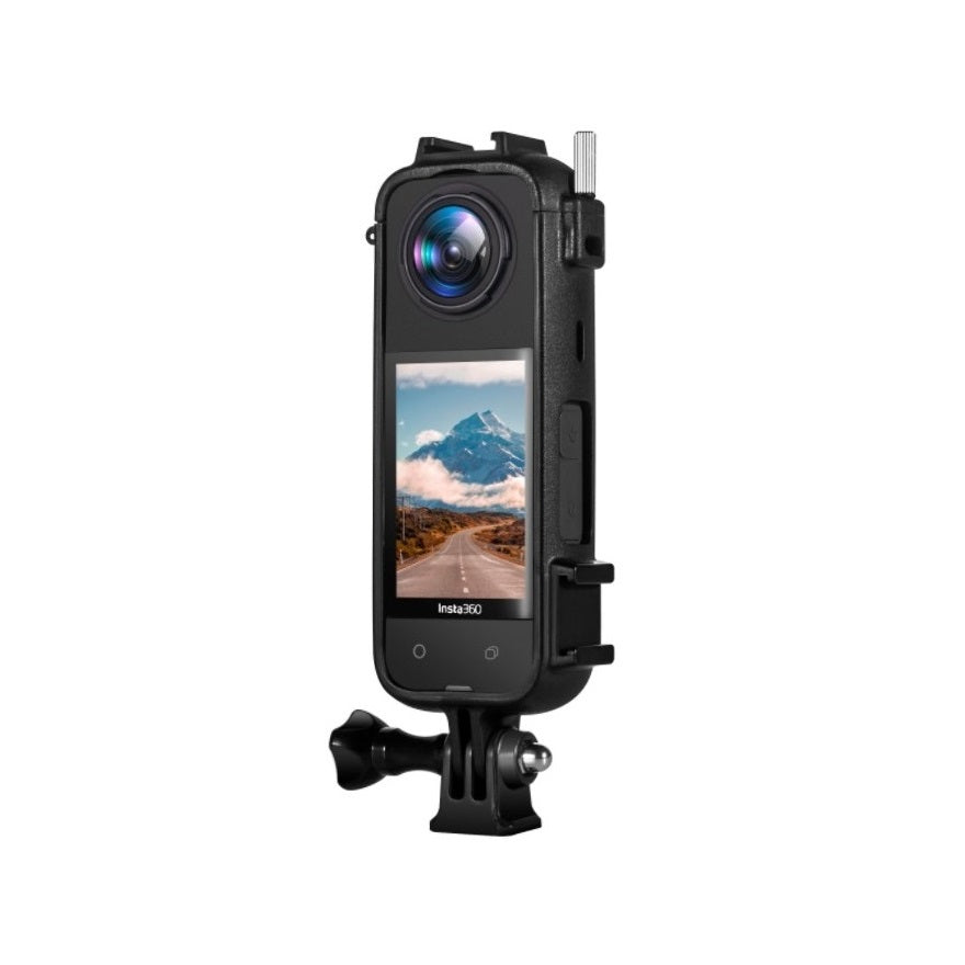 Cage De Protection Aluminium Pour Insta360 X4 – AMAZEAR, Noir