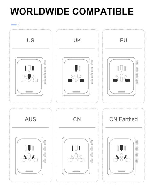Universal Travel Adapter for Insta360