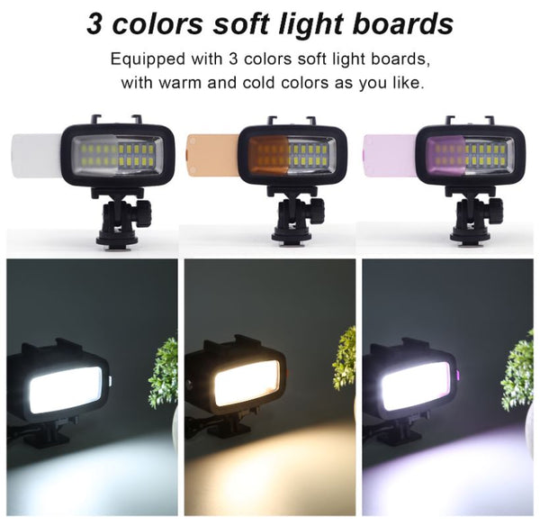 Waterproof LED Colour Camera Light