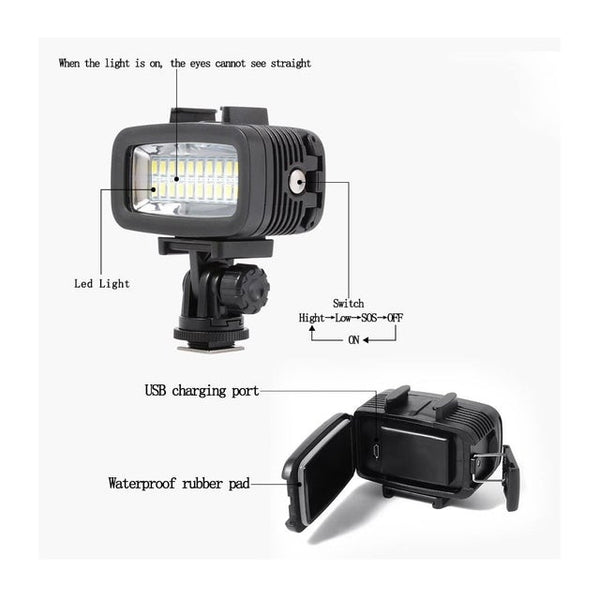 Waterproof LED Colour Camera Light
