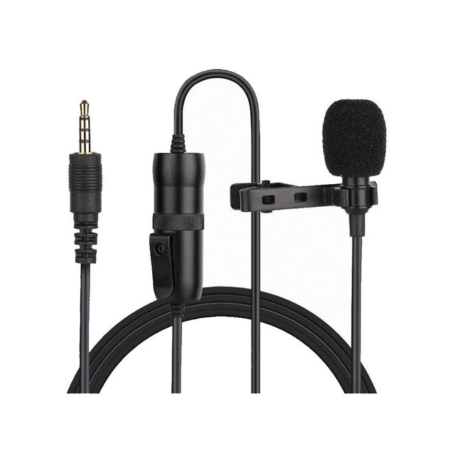 External Pro Lavalier Lapel Microphone For GoPro Hero5 Hero6 Black – Compact USB Mic With Clip (XIT LAV MIC)