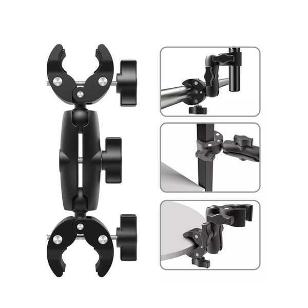 Dual 3 Way Super Clamp Mount for Insta360