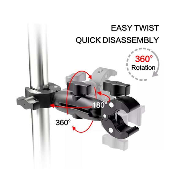 Dual 3 Way Super Clamp Mount for Insta360