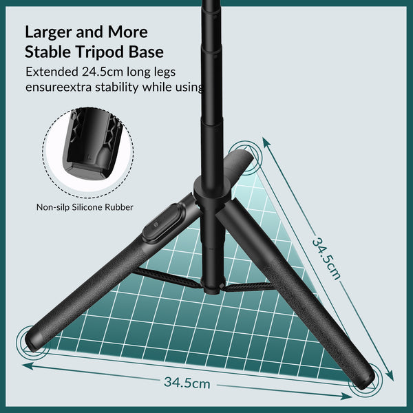 1.5m Bluetooth Selfie Stick Tripod for iPhone / Samsung / Google