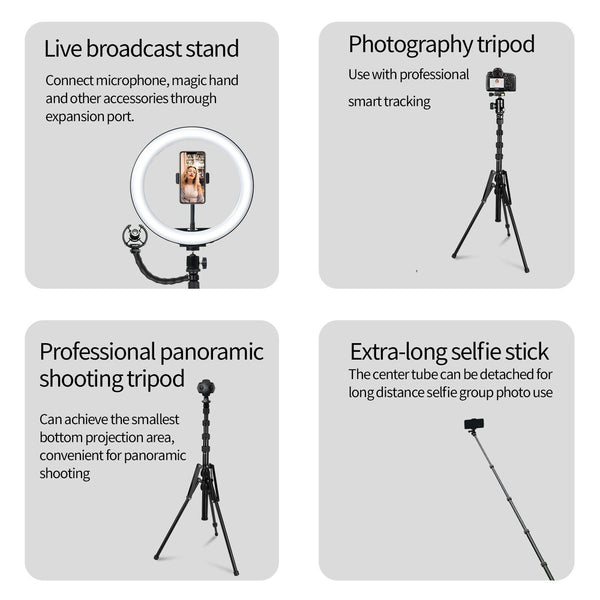 1.7M Reverse Foldable Camera Tripod