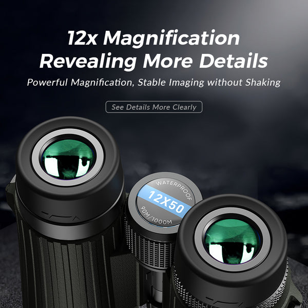 12x Zoom Waterproof Adventure Binoculars