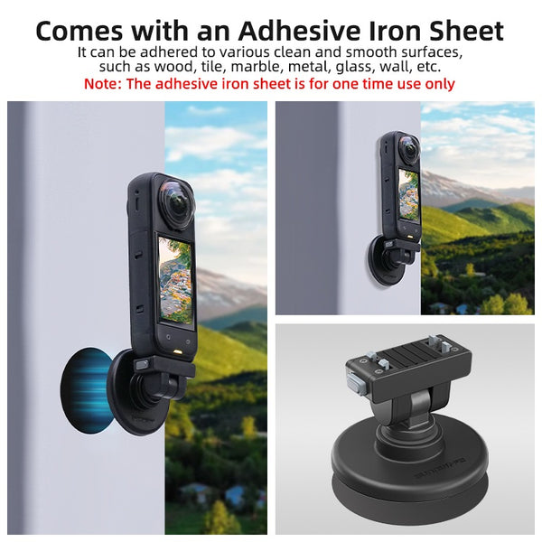 180 Magnetic Base Mount for Insta360 X5 / X4 Air / Ace Pro 2 1
