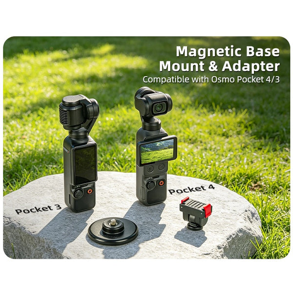 180 Magnetic Base Mount for Osmo Pocket 4 Pro / Pocket 4 / Pocket 3