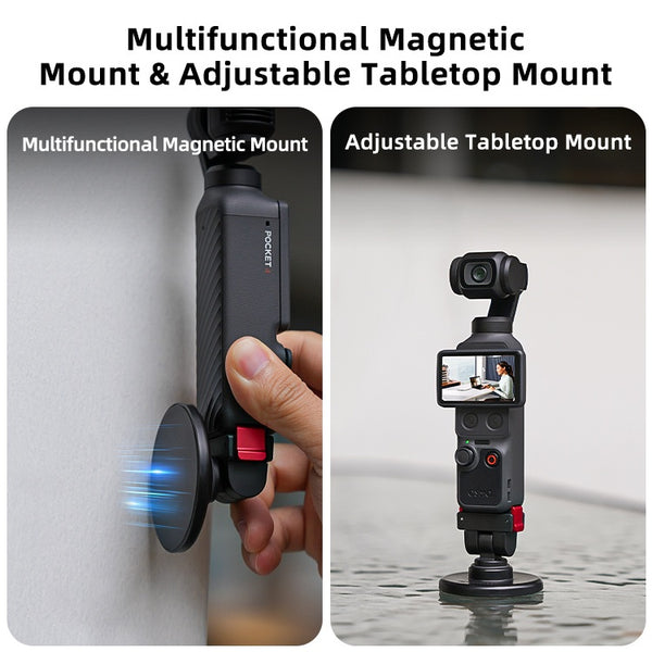 180 Magnetic Base Mount for Osmo Pocket 4 Pro / Pocket 4 / Pocket 3