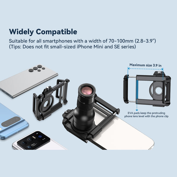 6x Zoom Telephoto Phone Lens with 150mm Macro Lens