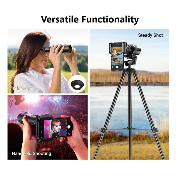 20-40x Zoom Telephoto Phone Lens with Table Tripod