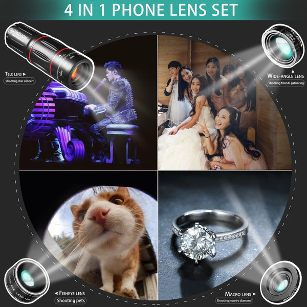 4 in 1 Phone Lens Set
