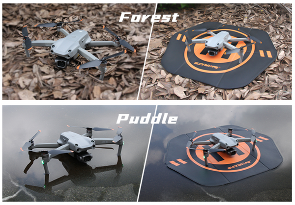 Fast Fold Leather Drone Landing Pad 55cm