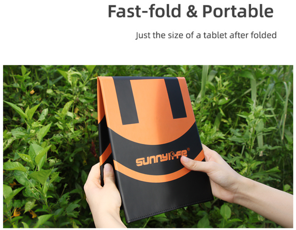 Fast Fold Leather Drone Landing Pad 55cm