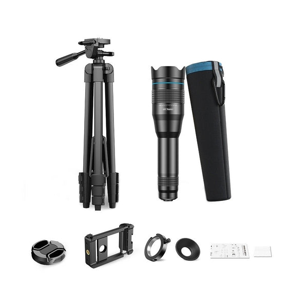60x Zoom Telephoto Phone Lens with Professional Tripod