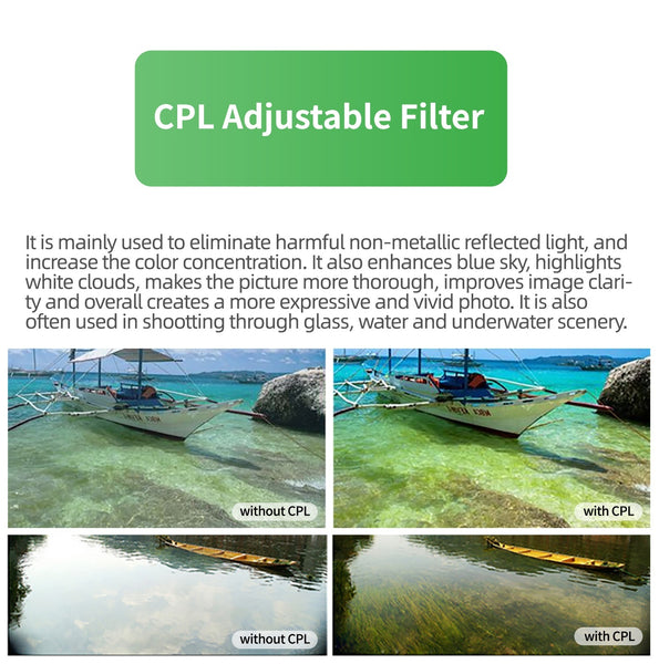 67mm Circular Polarizer (CPL) Phone Filter Lens