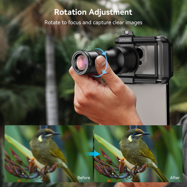 6x Zoom Telephoto Phone Lens with 150mm Macro Lens