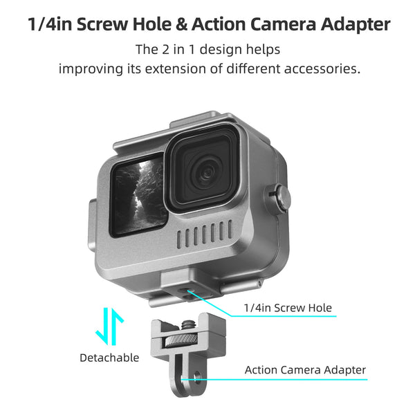 Aluminium Waterproof Housing Case for GoPro Hero 4K (2024)