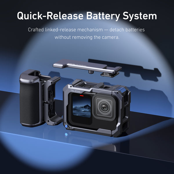Aluminum Handle Street Vlogging Kit for GoPro Hero 13 12 11 10 9