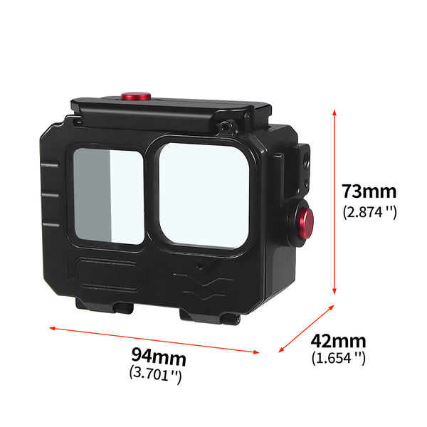Aluminium Waterproof Housing Case for GoPro Hero 13 / Hero 12 / Hero 11 / Hero 10 / Hero 9