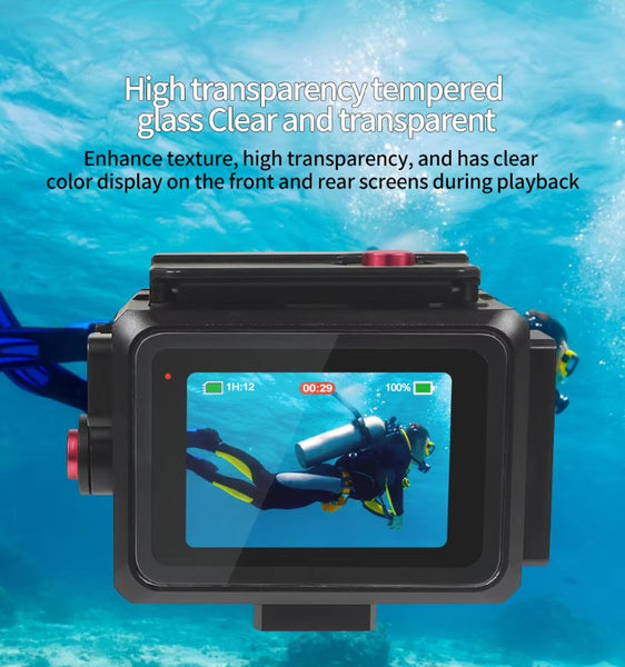 Aluminium Waterproof Housing Case for GoPro Hero 13 / Hero 12 / Hero 11 / Hero 10 / Hero 9