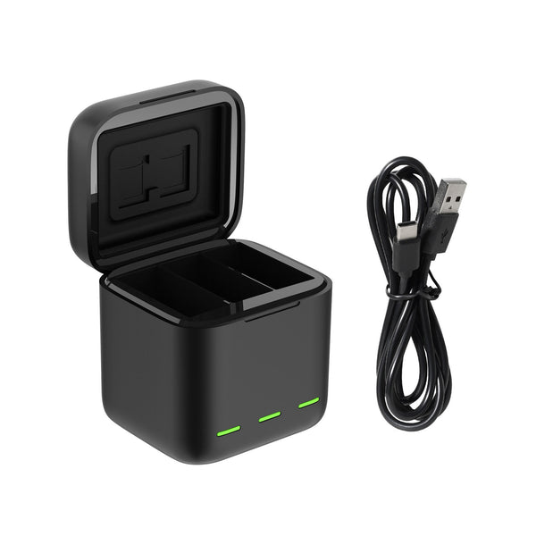 3 Channel Storage Battery Charger Box for GoPro Mission 1 Series