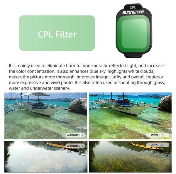 CPL Filter Lens for Flip