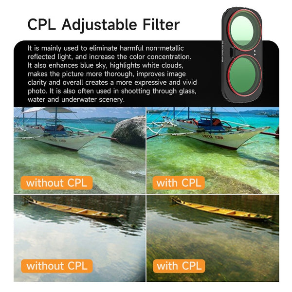 CPL Filter Lens for Insta360 Luna Ultra