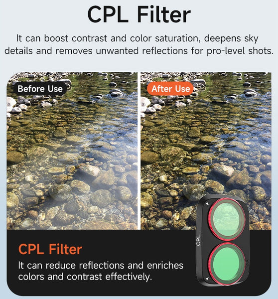 CPL Filter Lens for Osmo Pocket 4 Pro