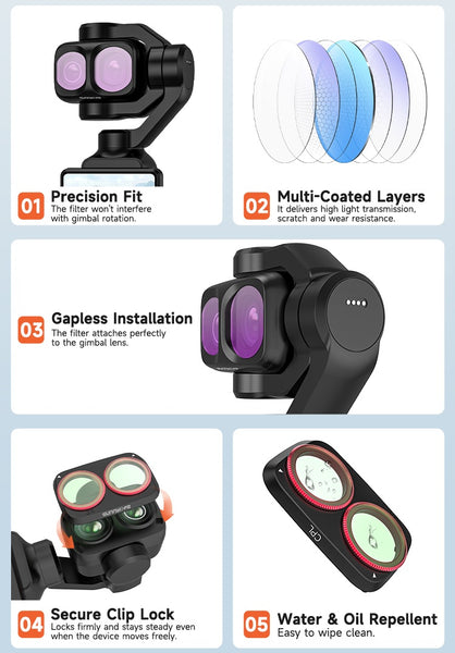 CPL Filter Lens for Osmo Pocket 4 Pro