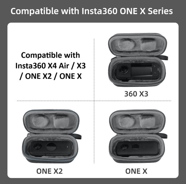 Camera Carry Case for Insta360 X4 Air / X3 / ONE X2 / ONE X