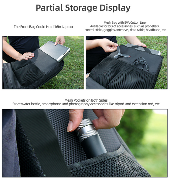 Large Capacity DIY Backpack for Drones