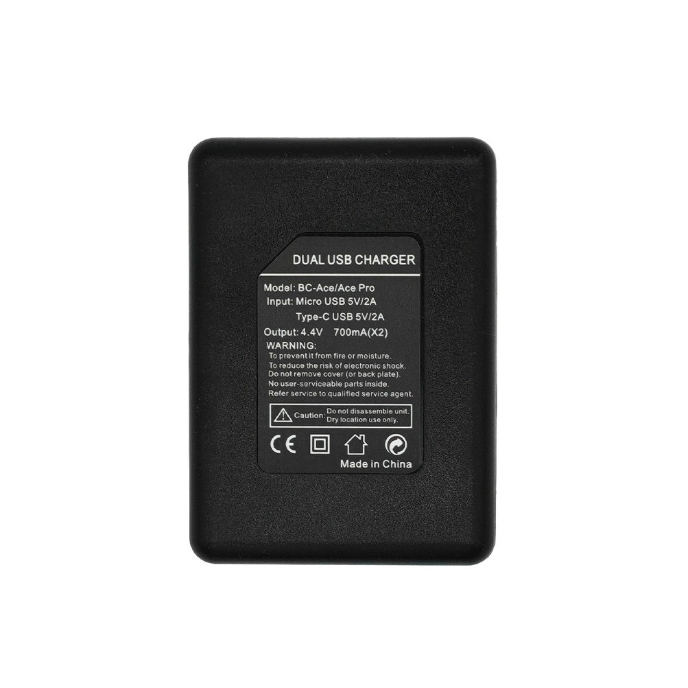 Chargeur Double Batterie 18W Llano Ace Pro 2 – Chargeur Rapide USB-C Avec Affichage LED Et Couvercle Magnétique Pour Insta360 Ace Pro 2 / Ace Pro / Ace