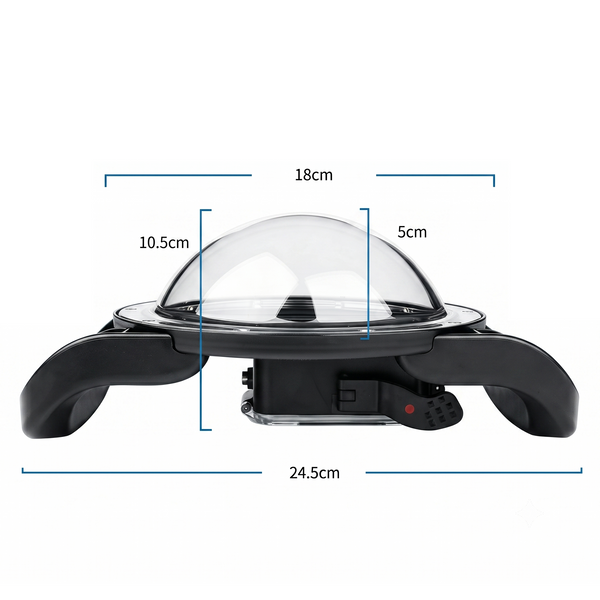Dual Handheld Dome Port for DJI Osmo Action 6/5/4