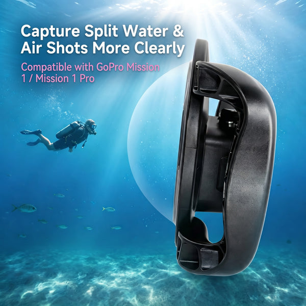 Dual Handheld Dome Port for GoPro Mission 1 / 1 Pro