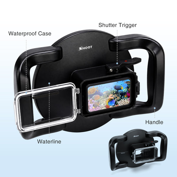 Dual Handheld Dome Port for GoPro Mission 1 / 1 Pro
