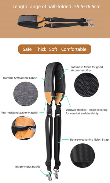 Dual Hook Shoulder Strap for RS 5 / RS 4 / RS 4 Pro / RS 3 / RS 3 Pro / RS 2 / RSC 2 / Ronin-S / Ronin-SC
